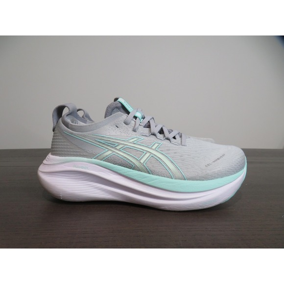Asics Shoes - Asics Gel Nimbus 27 Running Shoes Womens Size 7.5 Gray Sneakers 1012B753 Road